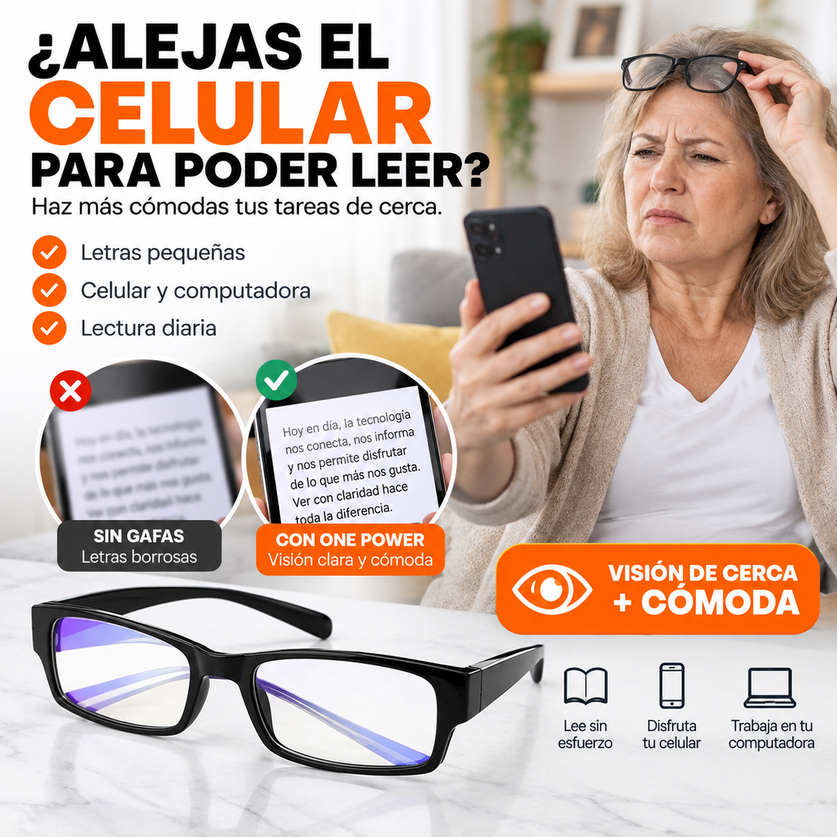 Lentes One Power Enfoque Automatico